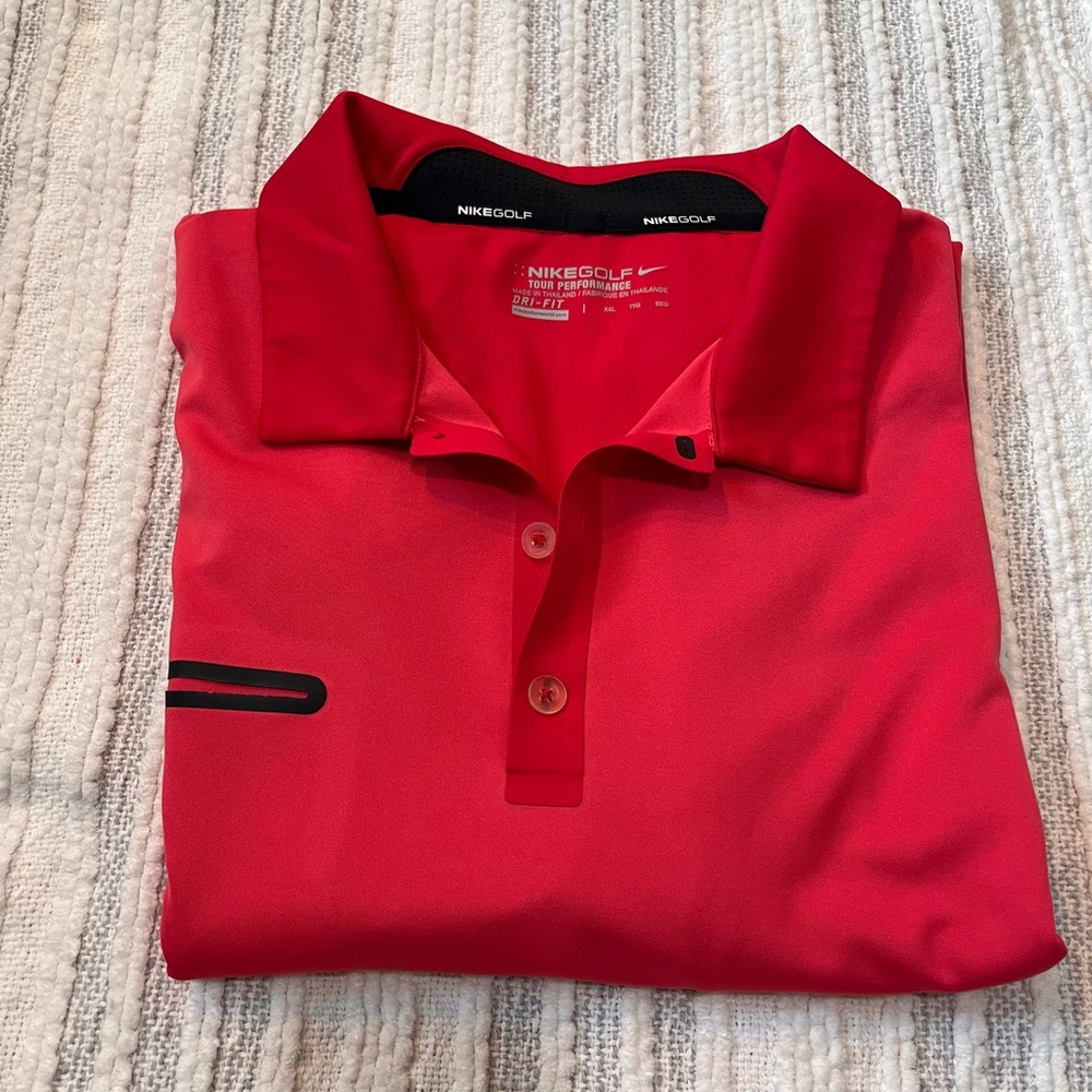 Nike Tour Performance Innovation Color Golf Polo Shirt Salmon 585820 Golfing XXL